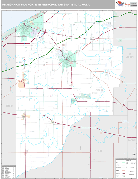 Michigan City-La Porte Metro Area Digital Map Premium Style